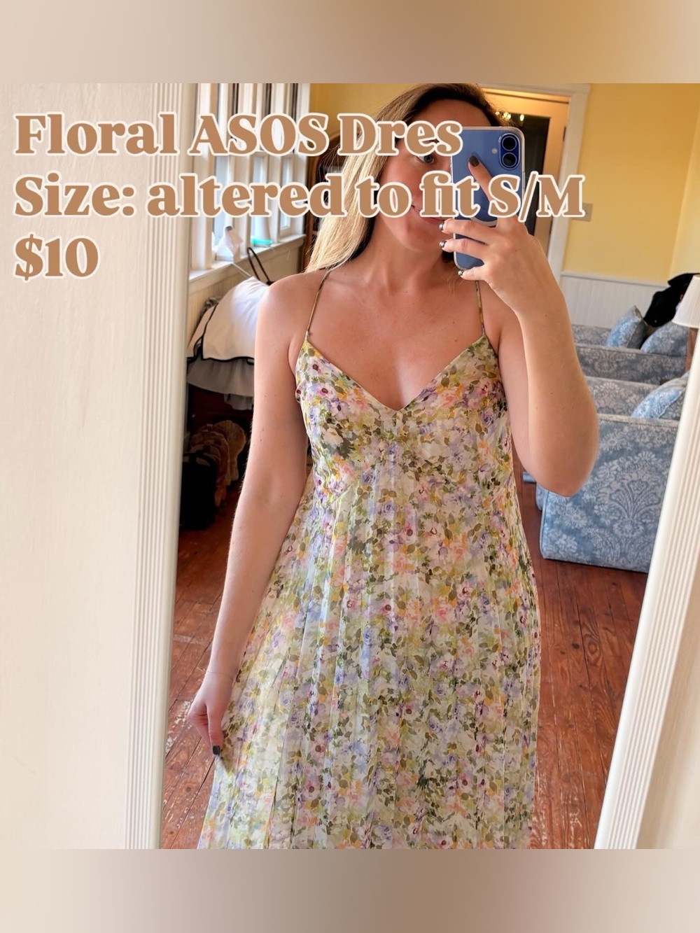 ASOS Floral Maxi Dress in Pastel Multi